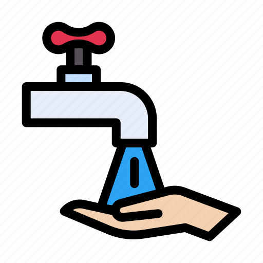 Cleaning, hand, tap, washing, water icon - Download on Iconfinder