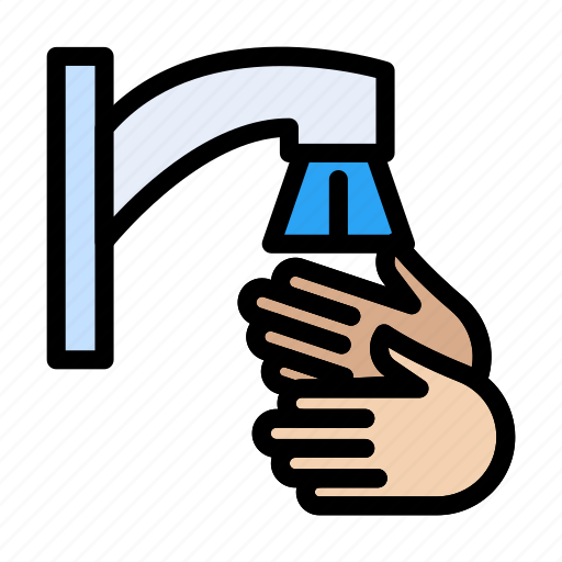 Clean, hand, tap, washing, water icon - Download on Iconfinder