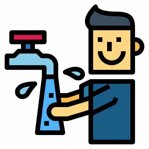 Cleaning, hand, hand washing, men, people, washing icon - Download on Iconfinder