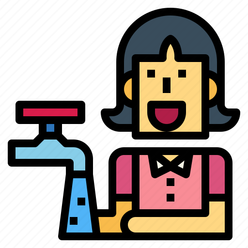 Cleaning, hand, hand washing, people, washing, women icon - Download on Iconfinder