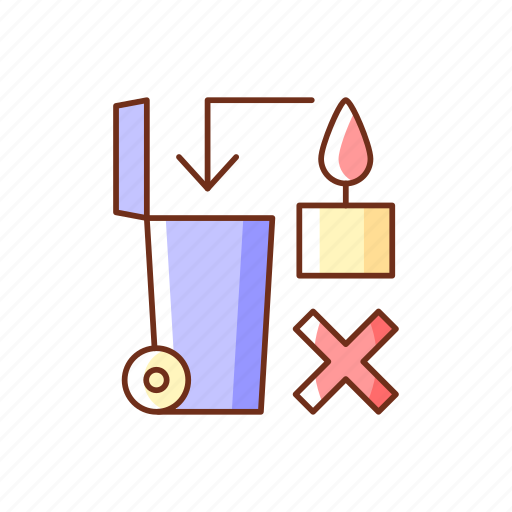 Wax, candle, flammable, disposal icon - Download on Iconfinder