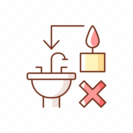 Candle, wax, sink, disposal icon - Download on Iconfinder