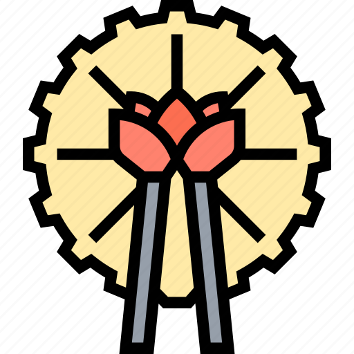 Fan, paper, folding, cooling, decoration icon - Download on Iconfinder