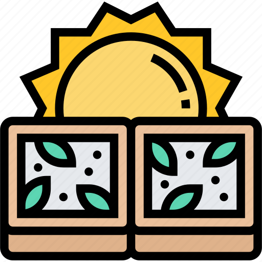 Papermaking, drying, sun, heat, outdoor icon - Download on Iconfinder
