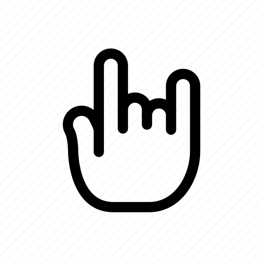 Finger, fingers, hand, rock, sign, wrist icon - Download on Iconfinder