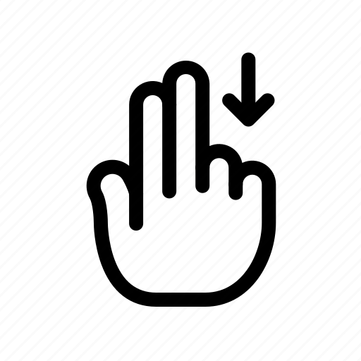 Arrow, finger, fingers, hand, sign, touch, wrist icon - Download on Iconfinder
