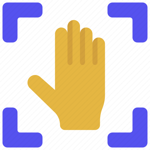 Capture, hand, palm, point, scan icon - Download on Iconfinder