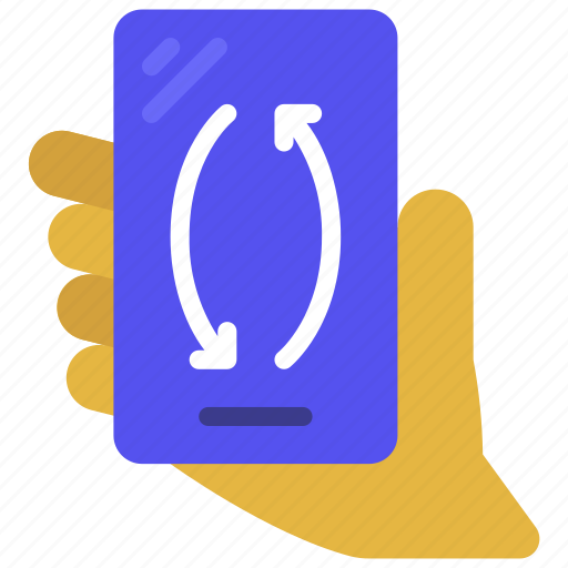 Rotate, phone, hand, palm, point, mobile icon - Download on Iconfinder