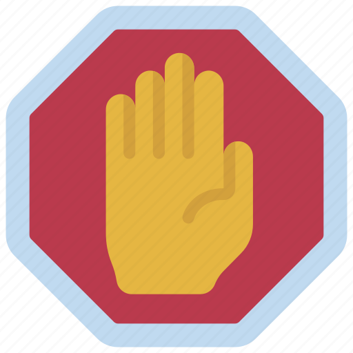 Stop, sign, hand, palm, point, stopping icon - Download on Iconfinder