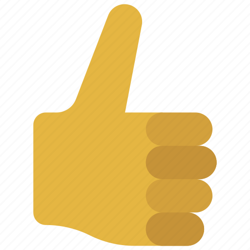 Thumbs, up, front, palm, point, like icon - Download on Iconfinder