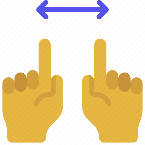Two, hands, move, outwards, palm, point icon - Download on Iconfinder
