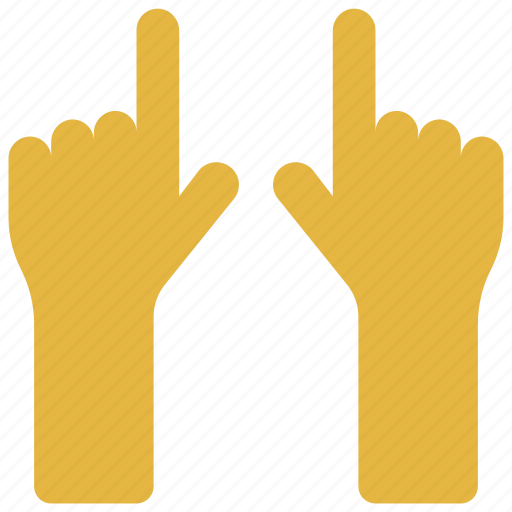 Two, hands, pointing, palm, point, interact icon - Download on Iconfinder