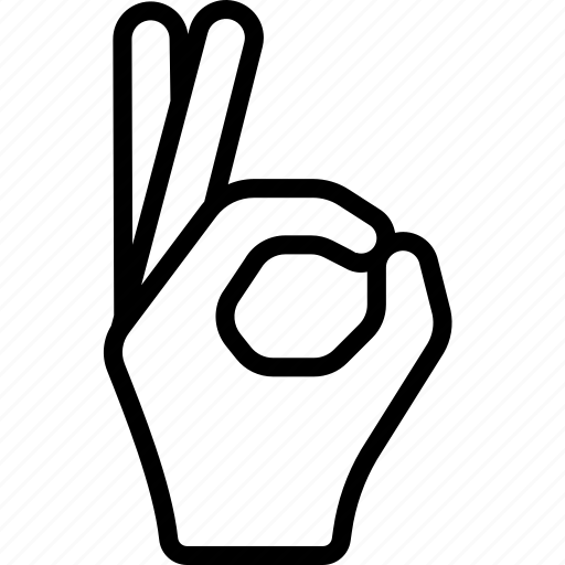 Okay, hand, palm, point, ok icon - Download on Iconfinder