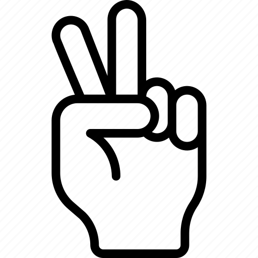 Peace, sign, palm, point, protester icon - Download on Iconfinder