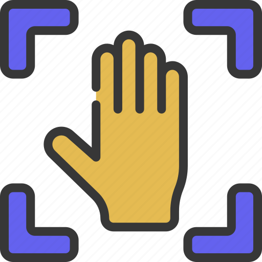 Capture, hand, palm, point, scan icon - Download on Iconfinder