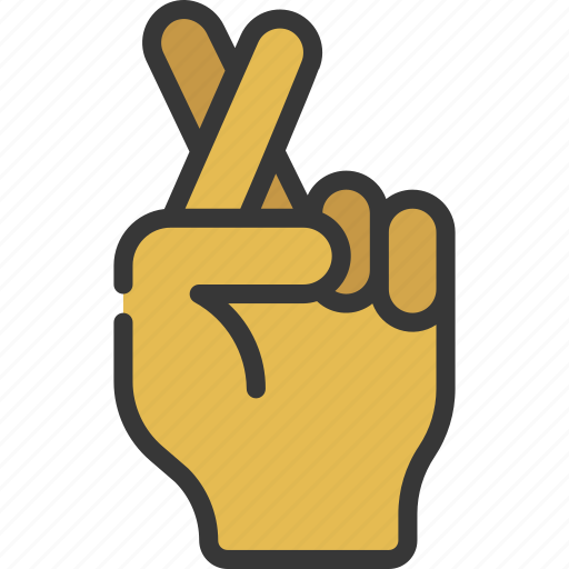 Cross, fingers, palm, point, crossed icon - Download on Iconfinder