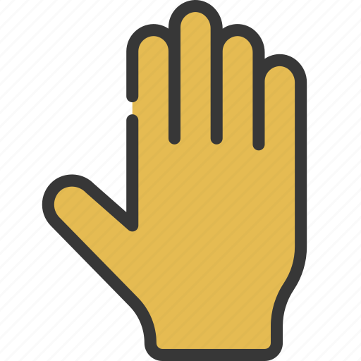 Four, fingers, up, palm, point, finger icon - Download on Iconfinder