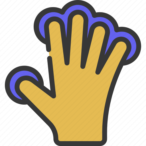 Hand, open, fingers, tap, palm, point icon - Download on Iconfinder
