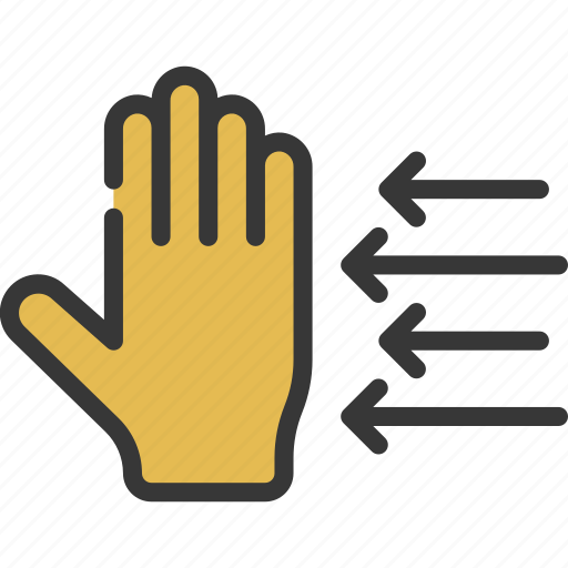 Move, hand, left, palm, point, movement icon - Download on Iconfinder