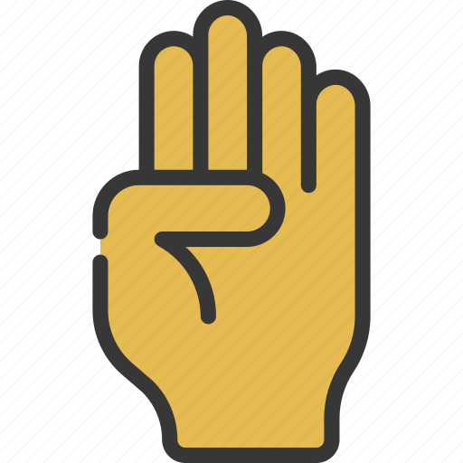 Open, hand, front, palm, point icon - Download on Iconfinder