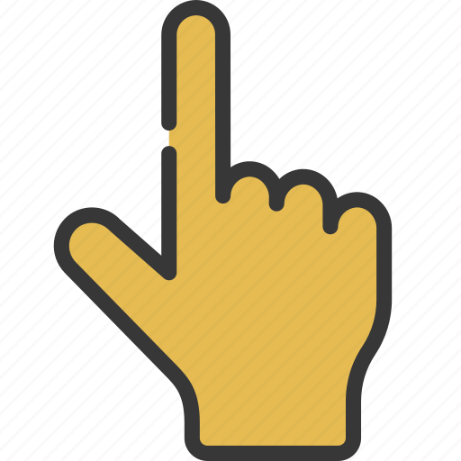 Pointing, up, hand, palm, point, finger icon - Download on Iconfinder