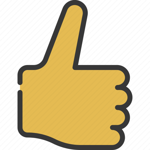Thumbs, up, back, palm, point, like icon - Download on Iconfinder