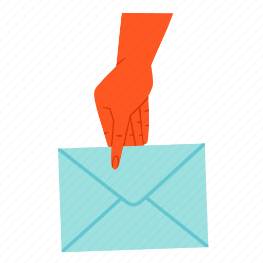 Hand, holding, envelope, letter, mail, fingers, mailing icon - Download on Iconfinder