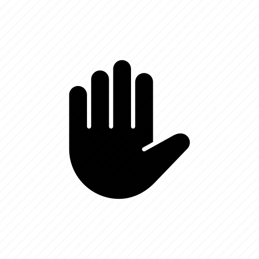 Hand, stop, control, finger, five, gesture, wait icon - Download on Iconfinder