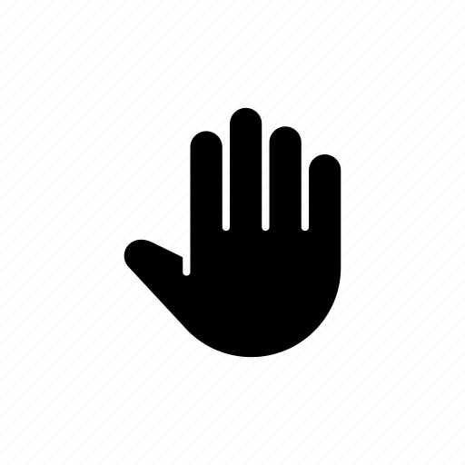 Hand, stop, finger, fingers, five, gesture, wait icon - Download on Iconfinder