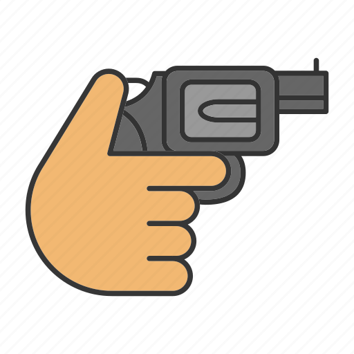 Firearm, gun, hand, handgun, pistol, revolver, weapon icon - Download on Iconfinder