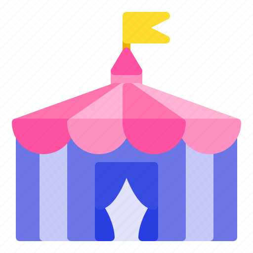 Building, circus, holiday, show, tent icon - Download on Iconfinder