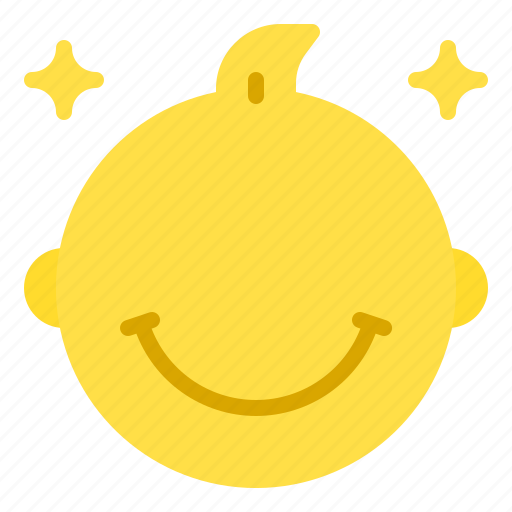 Baby, emoticon, face, happy, smile icon - Download on Iconfinder