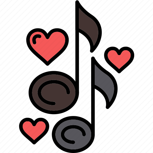 Love, song, day, lyrics, music, node, valentine icon - Download on Iconfinder