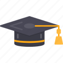 graduation, cap, academic, education, hat, mortarboard