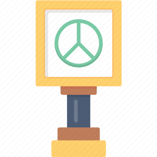 Peace, sign, banner, holding, people, placard icon - Download on Iconfinder