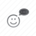 smile, message, chat, discussion, communications