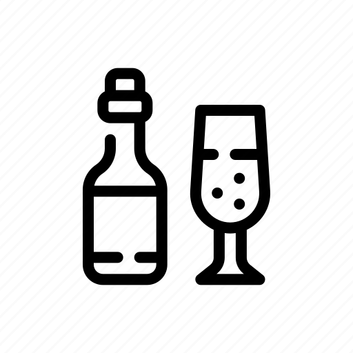 Wine, bottle, alcohol, glass, restaurant icon - Download on Iconfinder