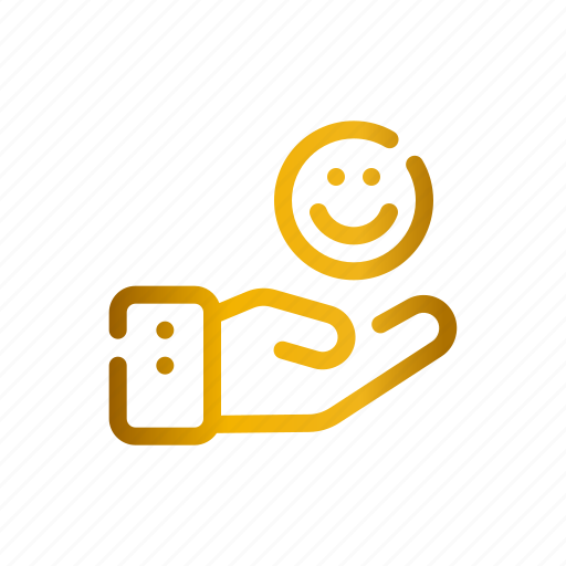 Smile, happiness, hand, emoji, feelings icon - Download on Iconfinder