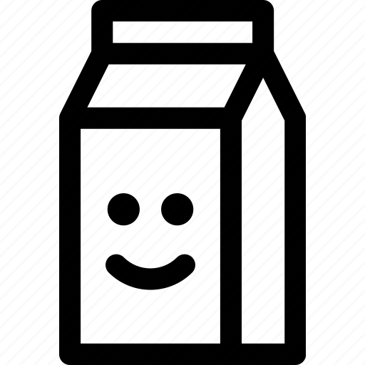 Carton, container, dairy, drink, emotion, happy, milk icon - Download on Iconfinder