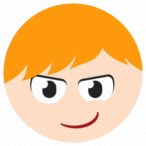 Boy, avatar, smile, happy, face, emotion icon - Download on Iconfinder