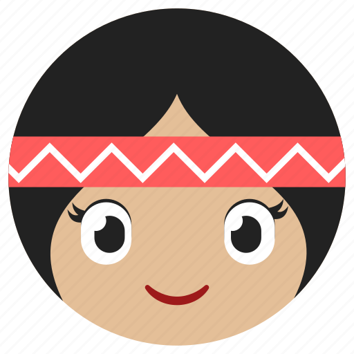 Girl, avatar, smile, happy, face, emotion, indian icon - Download on Iconfinder