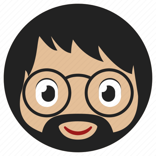 Man, avatar, smile, happy, face, emotion, glasses icon - Download on Iconfinder