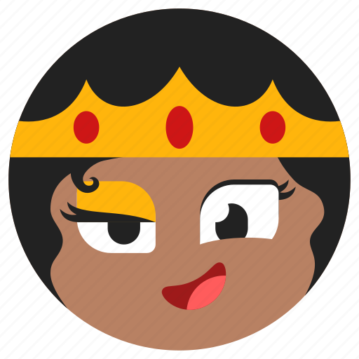 Queen, avatar, smile, happy, face, emotion, woman icon - Download on Iconfinder