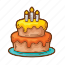 tart, cake, birthday, dessert, food, decoration, birthday cake