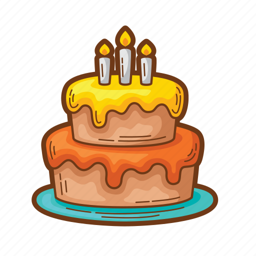 Tart, cake, birthday, dessert, food, decoration, birthday cake icon - Download on Iconfinder