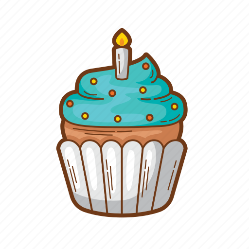 Cake, food, cup cake, dessert, meal, birthday cake, birthday icon - Download on Iconfinder