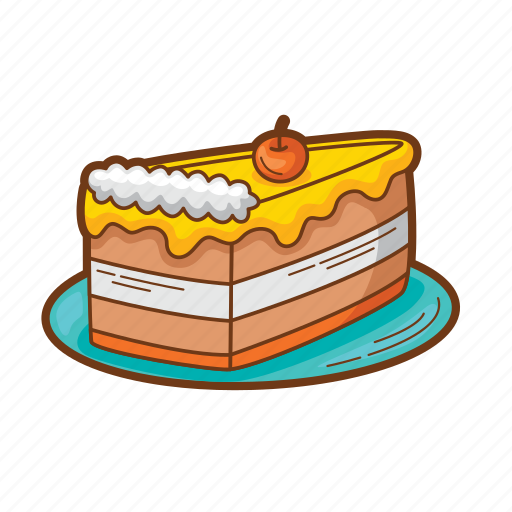 Cake, food, slice cake, birthday, birthday cake, dessert icon - Download on Iconfinder