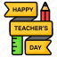 happy, teachers day, education, school, appreciation, congratulation, pencil, ruler 