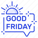 good, friday, typography, religious, banner, poster, lettering