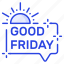 good, friday, typography, religious, banner, poster, lettering 